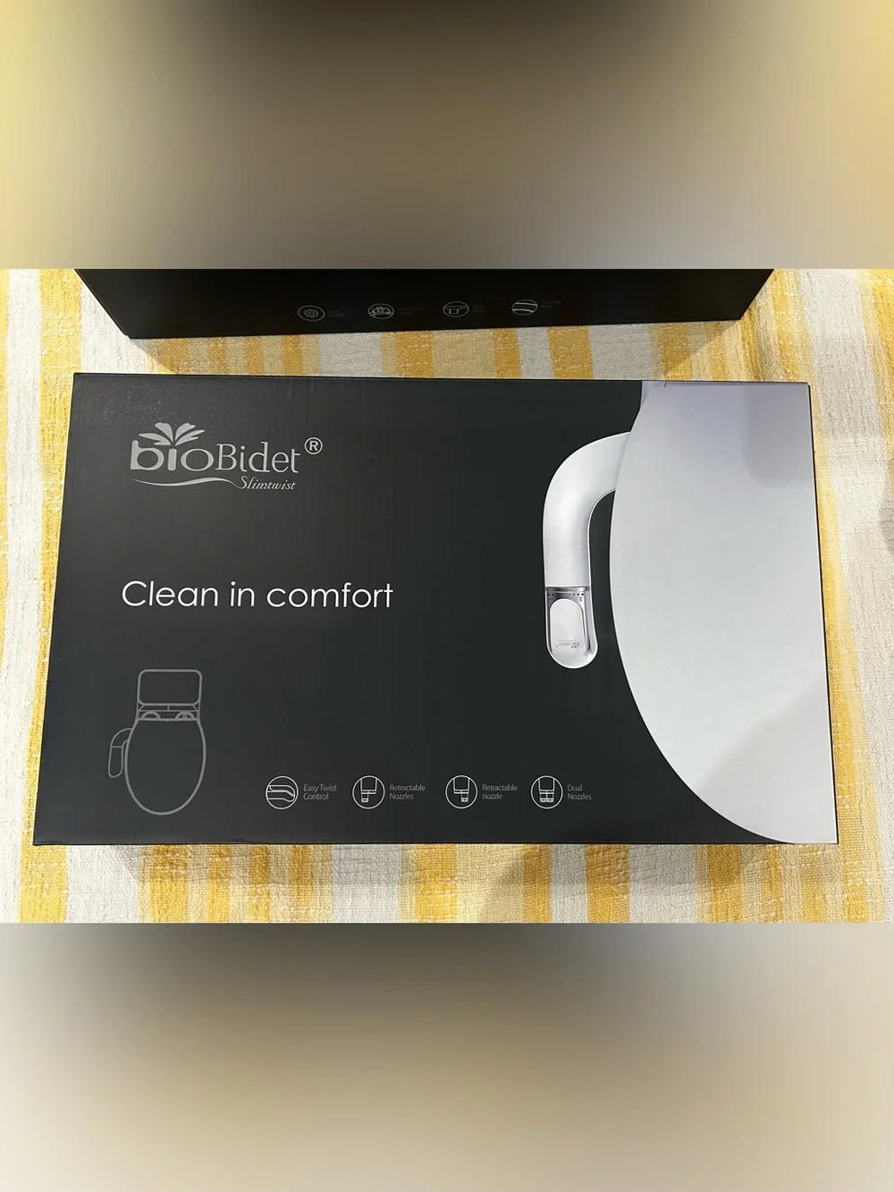 Bio Bidet SlimTwist Non-Electric Bidet Attachment White NWT